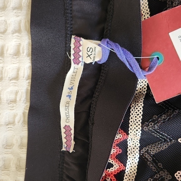 Chelsea & Violet mini skirt sequence Nordstrom Party Glam  Christmas Dinner - Picture 4 of 6